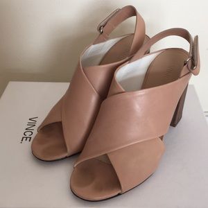 Vince. FAINE slingback sandal in nude, 6M